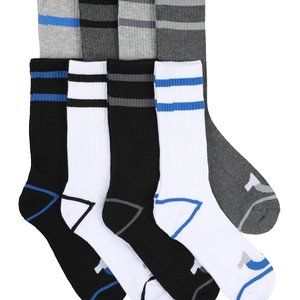 True Religion men’s 8 pack Half cushion crews 10-13 shoes size 8-12 M319TR NWT